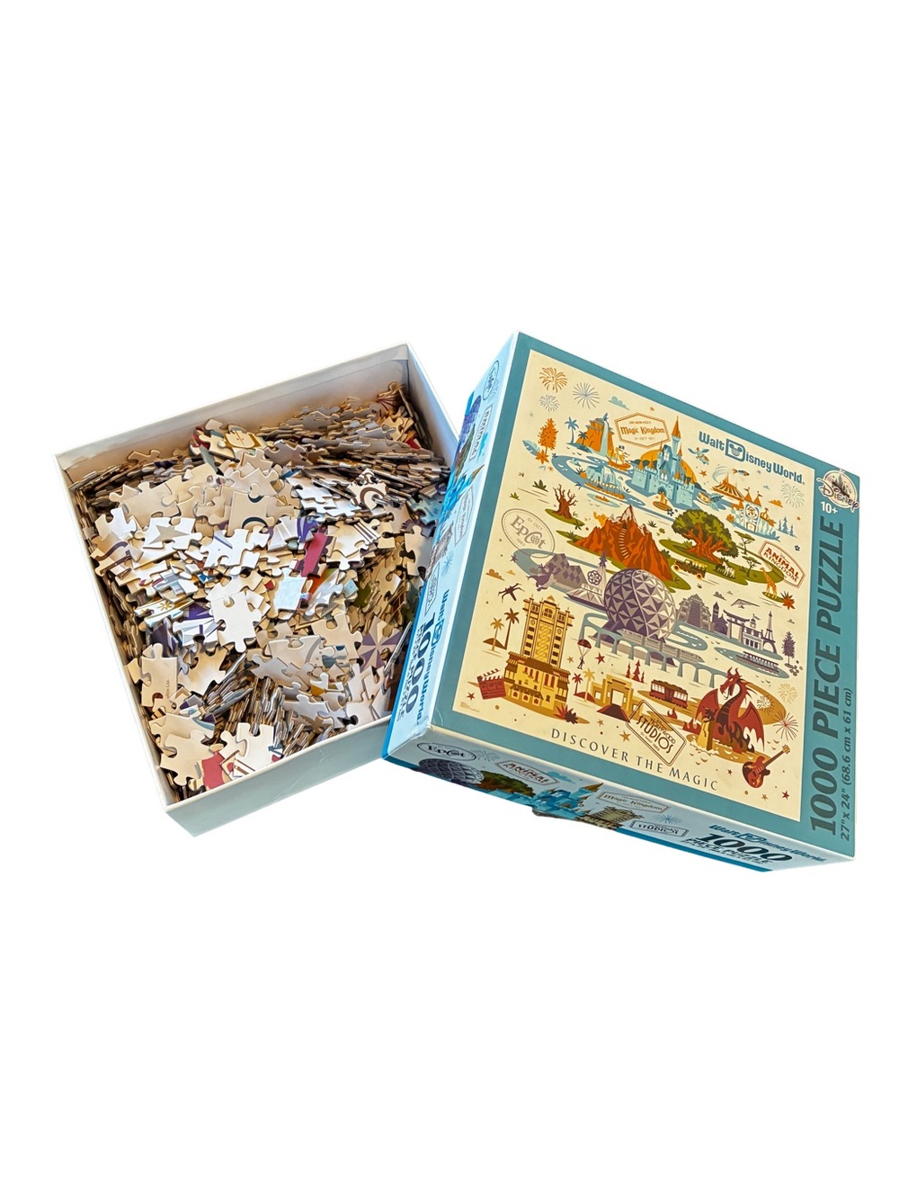 Disney Parks 1000 Piece Puzzle Set Disneyland & Walt Disney World Complete - Picture 6 of 7